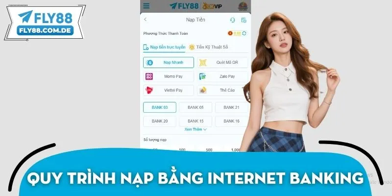 Quy trình nạp tiền vào ví game dễ dàng bằng Internet banking