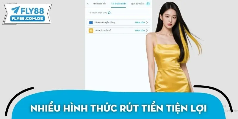 Nhà cái tích hợp nhiều hình thức rút tiền FLY88 tiện lợi
